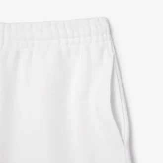 Herrshorts i fleece med broderad text i normal passform