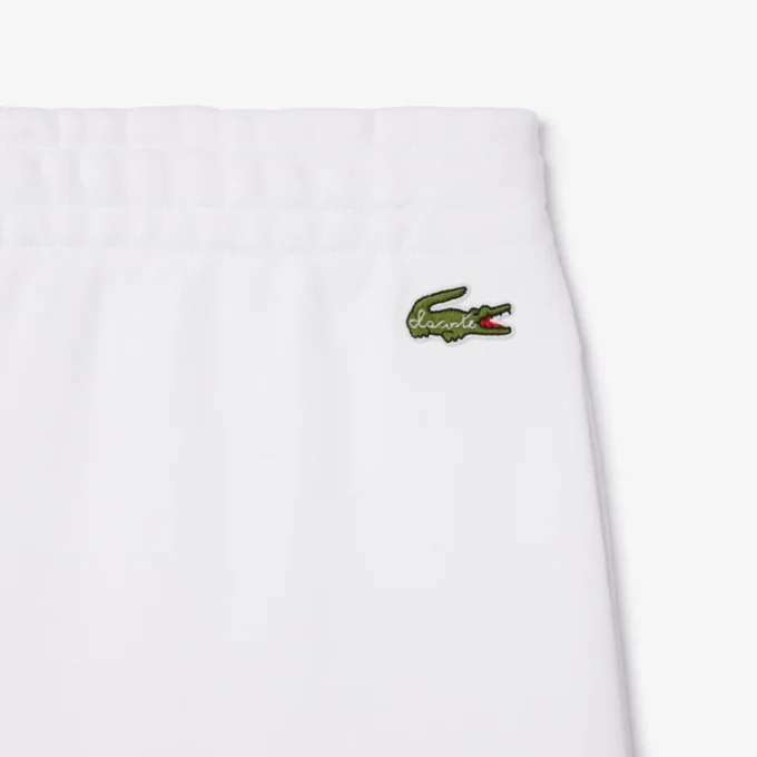 Herrshorts i fleece med broderad text i normal passform Herrshorts i fleece med broderad text i normal passform