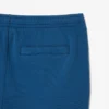 Herrshorts i fleece med tvättad effekt och tryck i regular fit