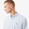 Herrskjorta i regular fit med randigt pinpoint-tyg Herrskjorta i regular fit med randigt pinpoint-tyg