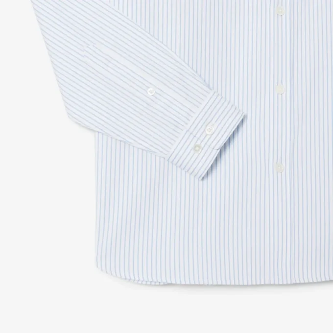 Herrskjorta i regular fit med randigt pinpoint-tyg Herrskjorta i regular fit med randigt pinpoint-tyg