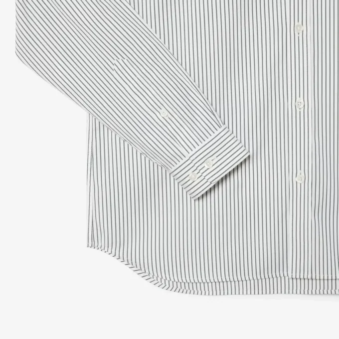 Herrskjorta i regular fit med randigt pinpoint-tyg Herrskjorta i regular fit med randigt pinpoint-tyg