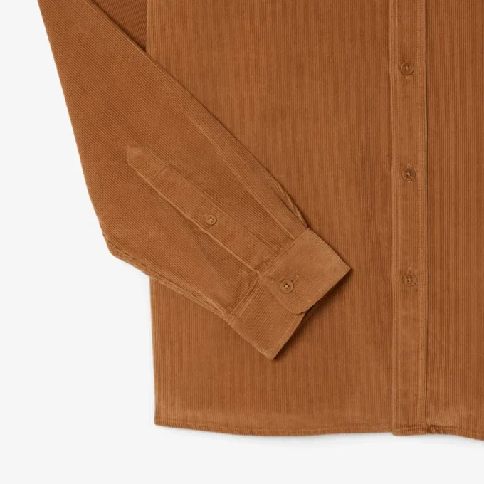 Herrskjorta i velour med normal passform Herrskjorta i velour med normal passform