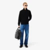 Herrsweatshirt i dubbelsidig jersey med dragkedja Herrsweatshirt i dubbelsidig jersey med dragkedja