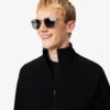 Herrsweatshirt i dubbelsidig jersey med dragkedja Herrsweatshirt i dubbelsidig jersey med dragkedja