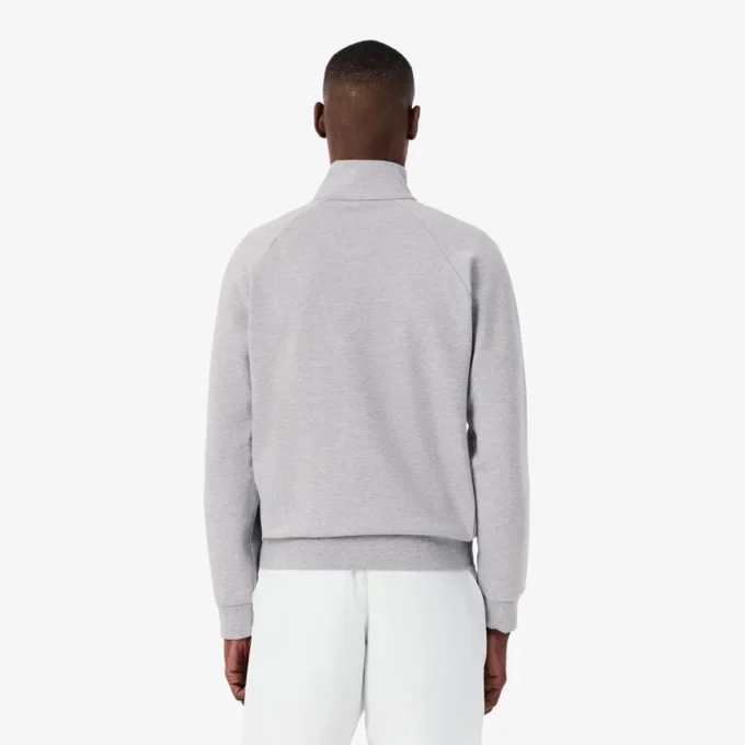 Herrsweatshirt i dubbelsidig jersey med dragkedja Herrsweatshirt i dubbelsidig jersey med dragkedja