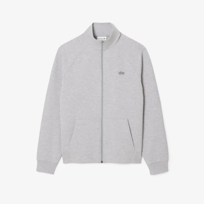 Herrsweatshirt i dubbelsidig jersey med dragkedja Herrsweatshirt i dubbelsidig jersey med dragkedja