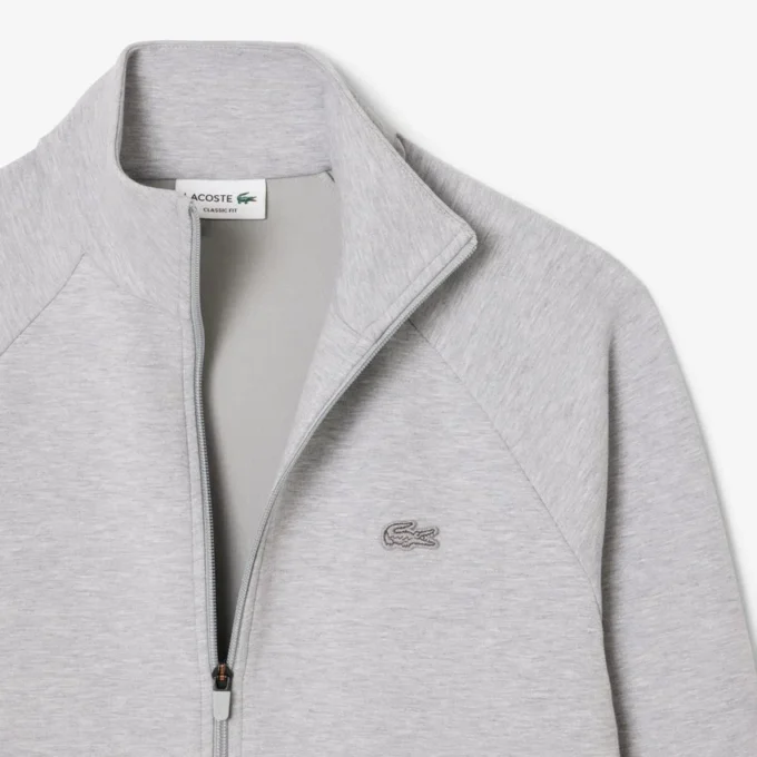 Herrsweatshirt i dubbelsidig jersey med dragkedja Herrsweatshirt i dubbelsidig jersey med dragkedja