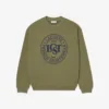 Herrsweatshirt i fleece med lös passform och tryck Herrsweatshirt i fleece med lös passform och tryck