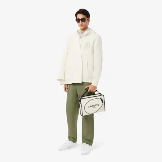 Herrsweatshirt i klassisk passform med dragkedja