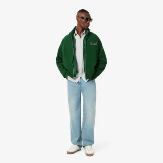 Herrsweatshirt i lös passform med signaturmärke