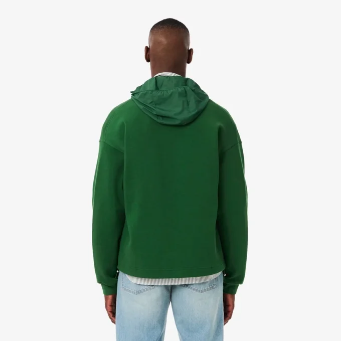 Herrsweatshirt i lös passform med signaturmärke Herrsweatshirt i lös passform med signaturmärke