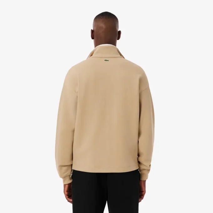 Herrsweatshirt i lös passform med signaturmärke Herrsweatshirt i lös passform med signaturmärke