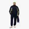 Herrsweatshirt i piqué med dragkedja och lös passform Herrsweatshirt i piqué med dragkedja och lös passform
