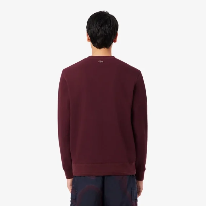 Herrsweatshirt i piqué med präglad logotyp Herrsweatshirt i piqué med präglad logotyp