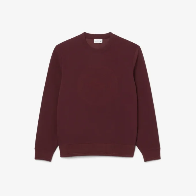 Herrsweatshirt i piqué med präglad logotyp Herrsweatshirt i piqué med präglad logotyp