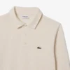 Herrsweatshirt i ribbad bomull med polokrage Herrsweatshirt i ribbad bomull med polokrage