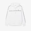 Herrsweatshirt med klassisk passform, logotyp och ränder Herrsweatshirt med klassisk passform, logotyp och ränder