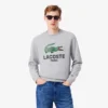 Herrsweatshirt med rund hals och klassisk passform Herrsweatshirt med rund hals och klassisk passform