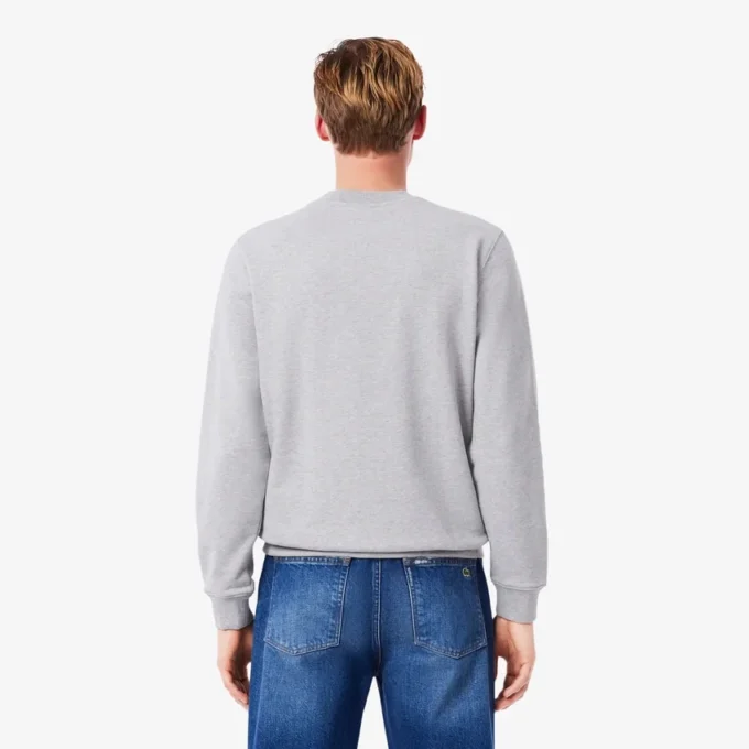 Herrsweatshirt med rund hals och klassisk passform Herrsweatshirt med rund hals och klassisk passform