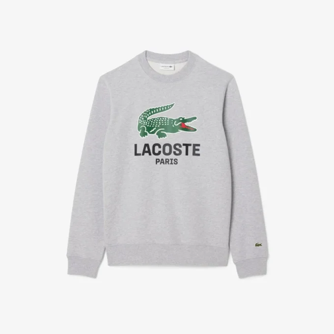 Herrsweatshirt med rund hals och klassisk passform Herrsweatshirt med rund hals och klassisk passform
