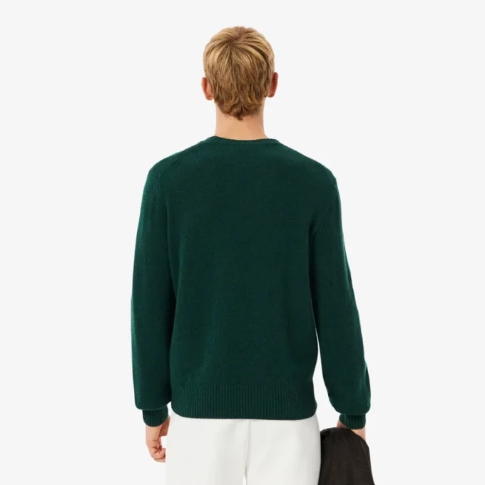 Herrtröja i ull med rund hals Herrtröja i ull med rund hals