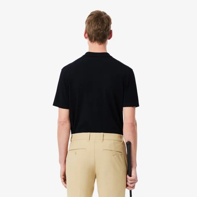 Herrtröja med korta ärmar, polokrage och golfmönster Herrtröja med korta ärmar, polokrage och golfmönster