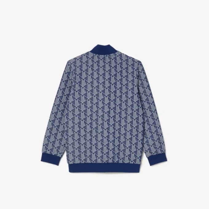 Höghalsad Paris Monogram-Sweatshirt för barn med dragkedja Höghalsad Paris Monogram-Sweatshirt för barn med dragkedja