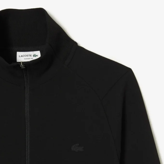 Höghalsad sweatshirt med dragkedja för herr