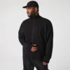 Höghalsad sweatshirt med dragkedja för herr