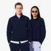 Höghalsad sweatshirt med dragkedja och prägling