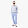 Höghalsad sweatshirt med dragkedja och prägling