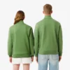 Höghalsad sweatshirt med dragkedja och prägling