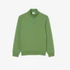 Höghalsad sweatshirt med dragkedja och prägling