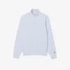 Höghalsad sweatshirt med dragkedja och prägling