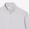 Höghalsad sweatshirt med dragkedja och prägling