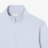 Höghalsad sweatshirt med dragkedja och prägling