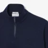Höghalsad sweatshirt med dragkedja och prägling