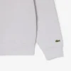 Höghalsad sweatshirt med dragkedja och prägling