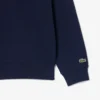 Höghalsad sweatshirt med dragkedja och prägling