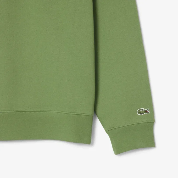 Höghalsad sweatshirt med dragkedja och prägling