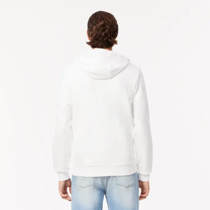 Hoodie med dragkedja och färgblock för herr
