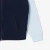 Hoodie med dragkedja och färgblock för herr