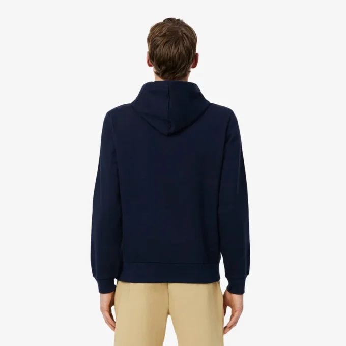 Hoodie med logostripe och dragkedja