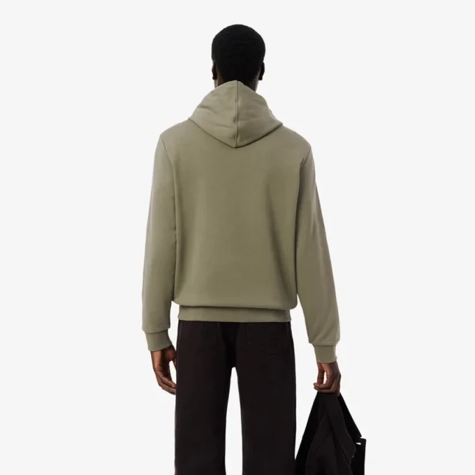 Hoodie med logostripe och dragkedja