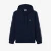 Hoodie med logostripe och dragkedja