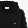 Hoodie med logostripe och dragkedja