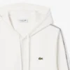 Hoodie med logostripe och dragkedja