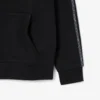 Hoodie med logostripe och dragkedja