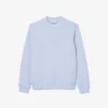 Huvsweatshirt med logotyp och rund hals för herr